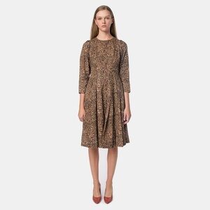 Ulla Johnson Bernadette Long-Sleeve Cheetah-Print Dress